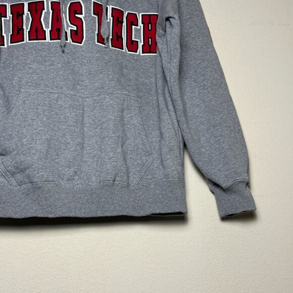 Colosseum Texas Tech Red Raiders University Hoodie Men S Embroidered Red College - Picture 9 of 12